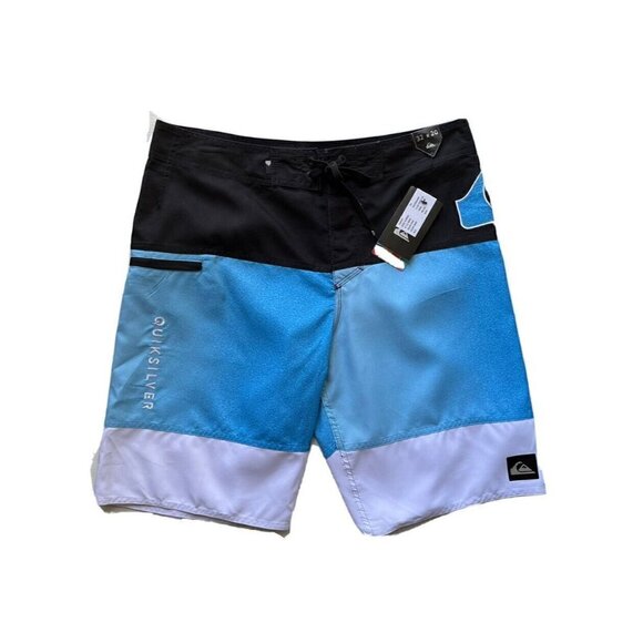 Quiksilver Men's Black Highline Slab 20" Swim trunk Boardshorts Size 32X20 - Picture 2 of 11